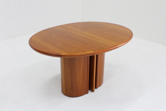 Image 1 of Vintage Skovby Danish extendable oval dining table
