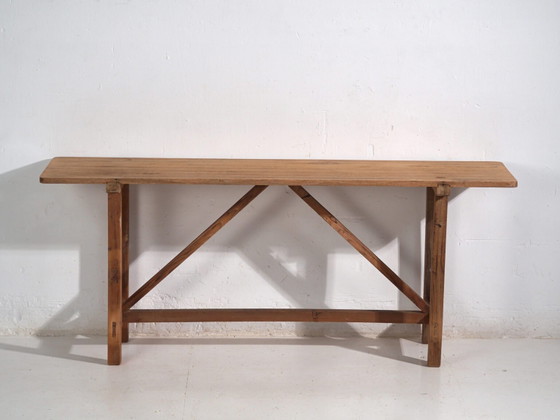 Antico tavolo da lavoro in legno giapponese - Periodo Taisho/Showa (ca. ) #1 – Console (photo 34 of 40)