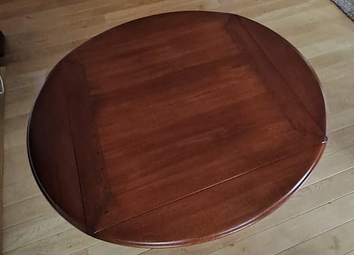 Dining table , round with folding sides