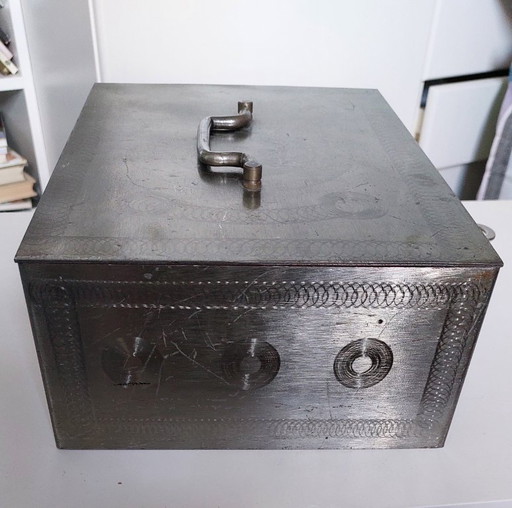 Caja fuerte antigua francesa Beaumont, caja de seguridad para dinero