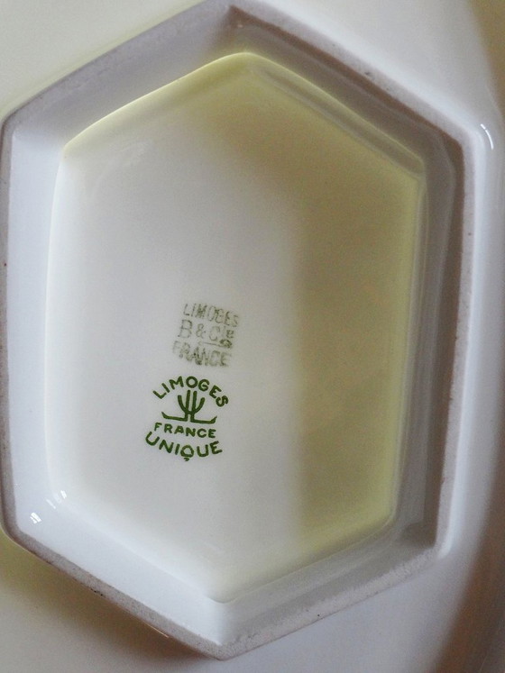 Image 1 of Saucière Art Déco porcelaine de Limoges Bernardaud B&Co Unique