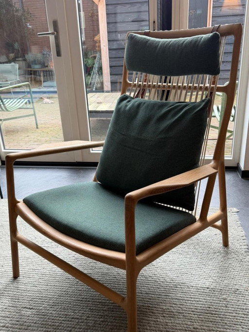 Gazzda Dedo Main Line Lounge chair with footstool