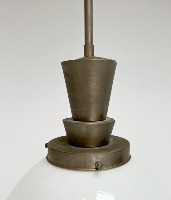 Image 1 of Opalglas-Deckenleuchte GISO von W.H. Gispen, 1950er Jahre