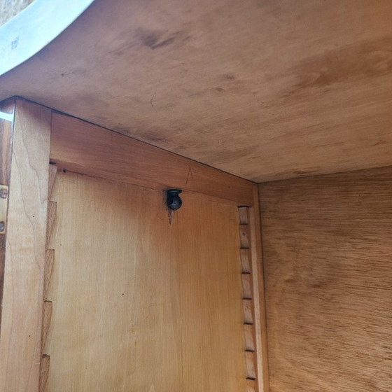 Image 1 of Buffet Art Déco français - Bois d'orme ronce brillant - Années 20