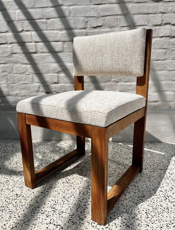 Vintage 70s Chairs 4x – Dining chairs, Wood (photo 6 of 6)