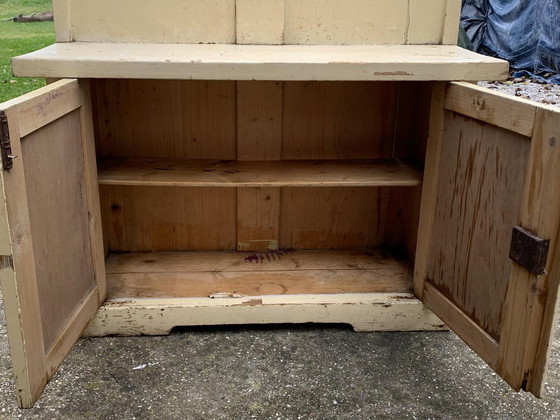 Vintage Hand Painted Cabinet – Sideboard cabinet (photo 9 of 13)
