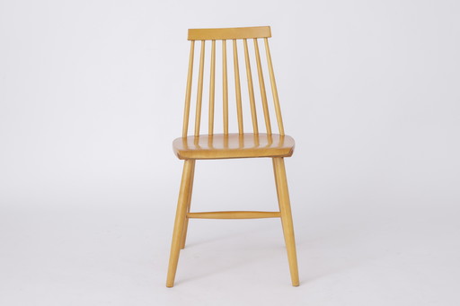 1 of 2 Yngve Ekström "Pinocchio" Dining Chair – Swedish Beechwood, 1960s Vintage Scandinavian Design