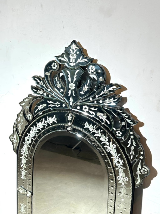 Espejo veneciano grabado con decoración floral Mirah – spiegels, Glass (photo 2 of 3)