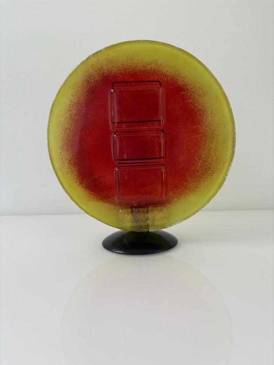 Image 1 of Vintage 1960’s Glassculptuur Brandende Zon