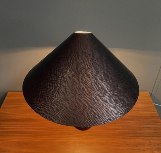 Image 1 of Lampe de table en métal couleur bronze par PGH Elekto, années 1960
