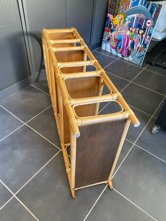 Etagère Bibliothèque En Rotin Vintage Années 70 – Rattan (photo 15 of 20)