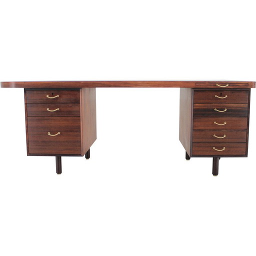 Scrivania vintage in palissandro, 1960