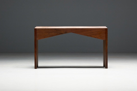 Image 1 of Mid-Century Walnut Bench, France, Late 20th Century