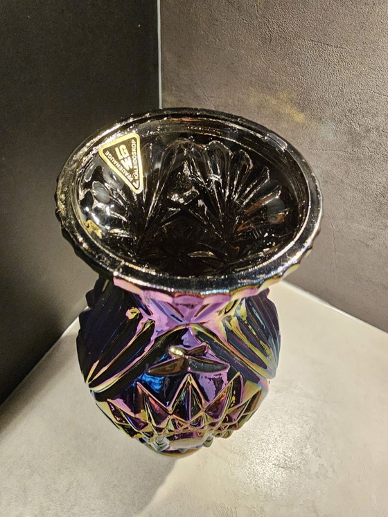 Beautiful Vintage LGW Lead Crystal "Curved Star" Vase – Glass (photo 3 of 12)