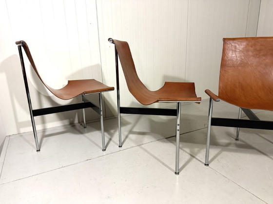 Image 1 of 6 ICF De Padova T-stoelen van Katavolos, Kelley en Littell, Italië 1950's