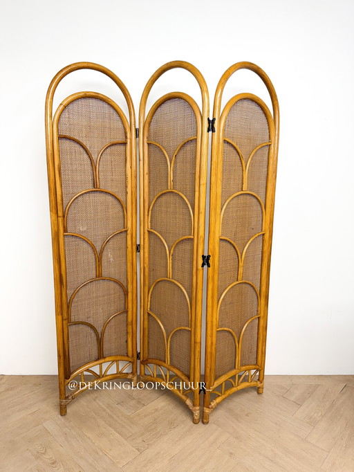 Divisorio vintage in rattan