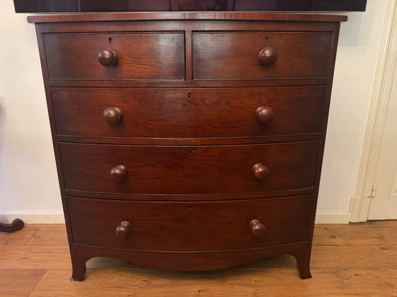 Eichholtz Commode Bowfront Acajou – Bois, Klassiek (photo 8 of 8)