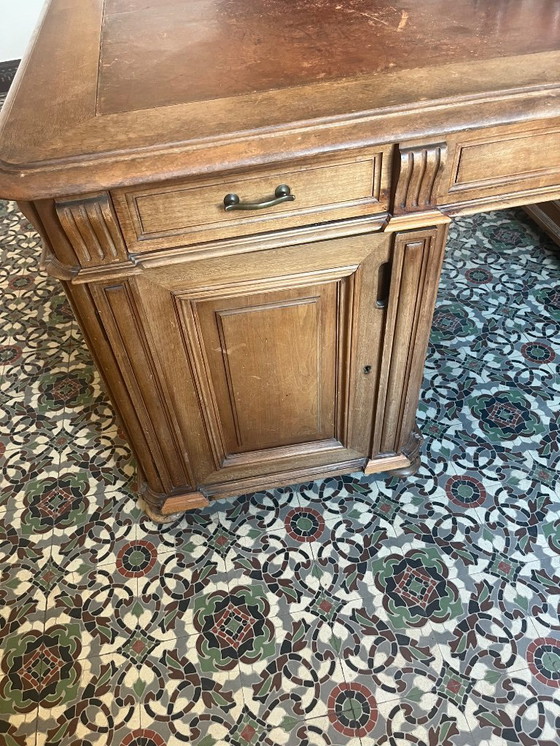 Image 1 of Hervorragender 2-seitiger antiker Schreibtisch