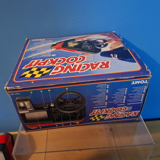 Image 1 of Tomy Racing Cockpit 80s analog arcade game