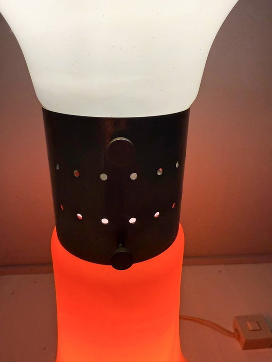 Image 1 of Lampadaire de style Space Age conçu par Carlo Nason pour Mazzega, modèle : « Brillo », Italie, années 1970