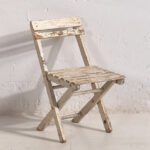 Piccola sedia pieghevole vintage bianca (Francia, c.1950) – Sedie pieghevoli (photo 6 of 16)