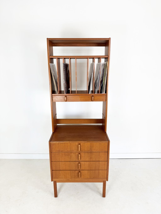 Vintage Wall Cabinet / Record Cabinet, Bertil Fridhagen For Bodafors