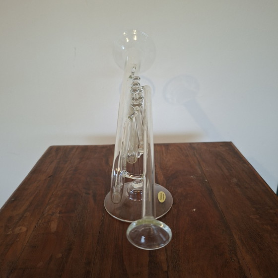 Image 1 of Mid-century mouth-blown borosilicate glass trumpet