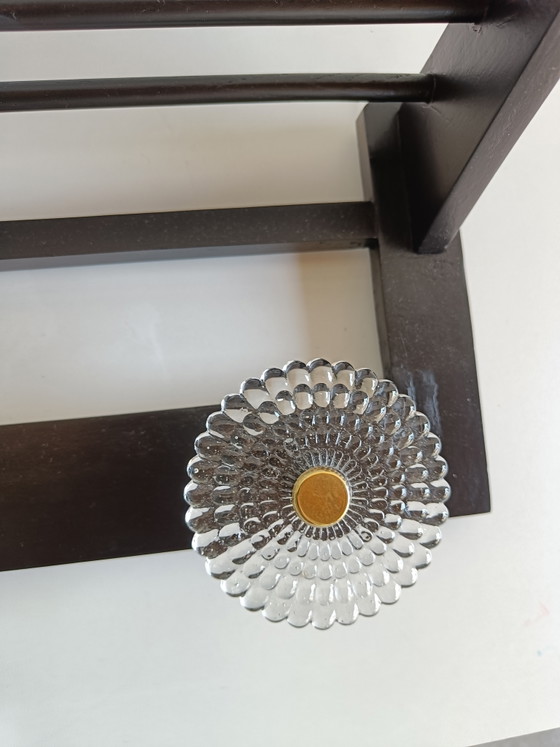 Image 1 of Italienische Wandgarderobe aus der Mitte des 20. Jahrhunderts mit Glas- und Messingknöpfen, 1960er Jahre