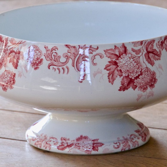 Image 1 of Large 19th-century ironstone bowl/salad bowl from the St. Amand collection, Boule de Neige