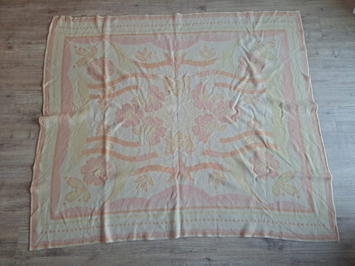 Vintage Floral Plaid in Soft Pastel Colors - Double Sided Pattern - 173 x 205 cm