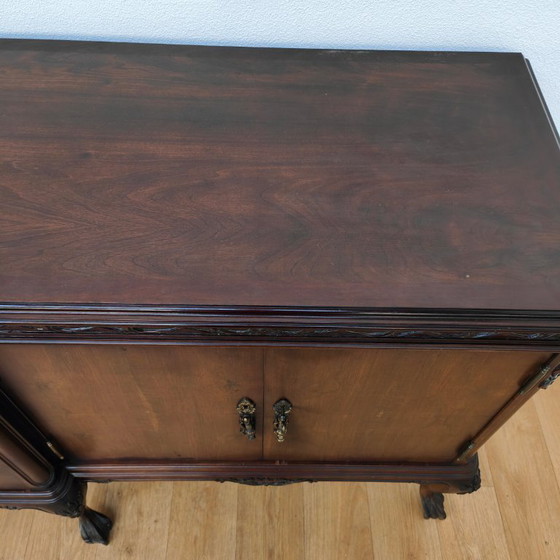 Image 1 of Vintage Chippendale dressoir buffetkast ladekast wandkast