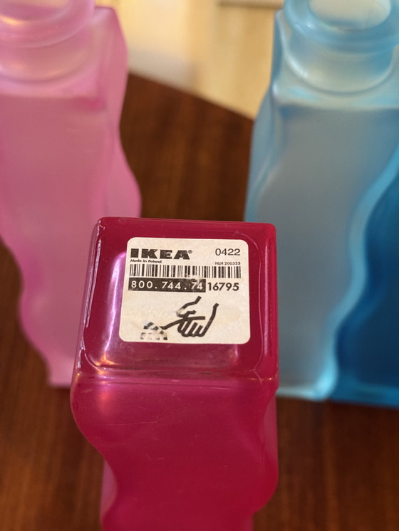 Image 1 of Vasi vintage IKEA Skamt Squiggle Zigzag - set da 4 - design anni '90