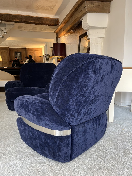 Image 1 of Set di divano e 2 poltrone Space Age anni '70