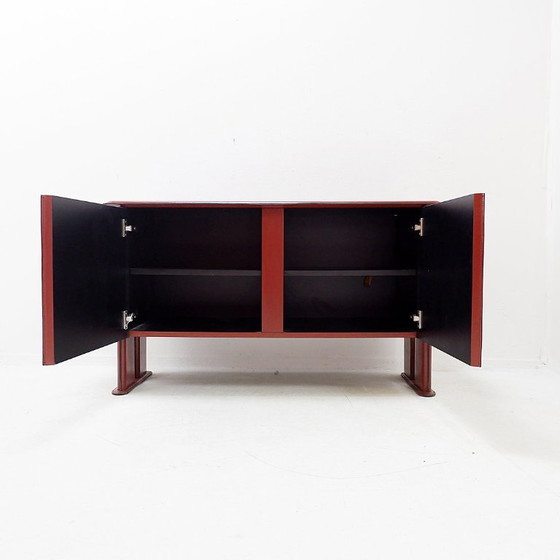 Image 1 of Credenza in pelle del marchio brasiliano De Couro - anni '80
