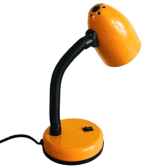 Image 1 of Vintage Flexolamp desk lamp orange yellow Memphis Milano 1980s