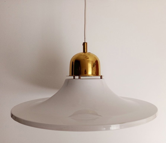 Lampada a sospensione vintage dell'artista Bela Nadas (anni '70, Ungheria) – Lampade a sospensione, Iron (photo 7 of 8)