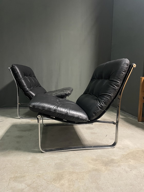 Image 1 of A pair of Ingmar Relling  lounge chairs for Westnofa, circa 1970