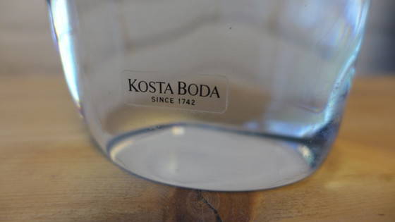 Kosta Boda vaas, blauw glas, Vazen, Transparant, Modern (foto 4 van 6)