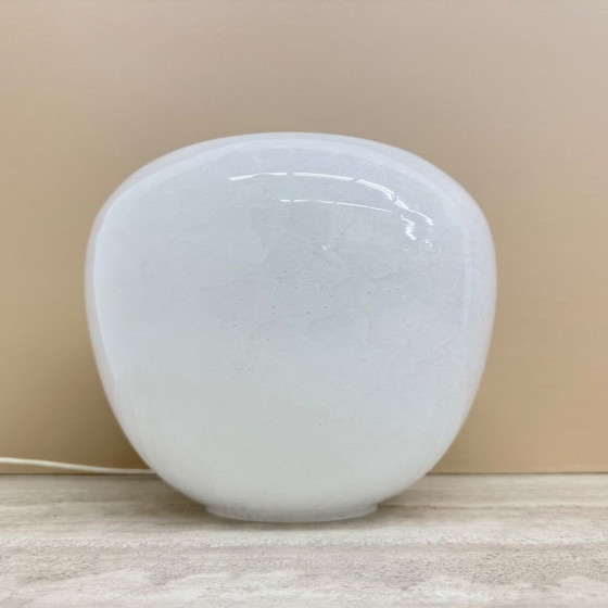 Image 1 of Vintage Eickmeier vintage glass table lamp apple shaped , 1970s