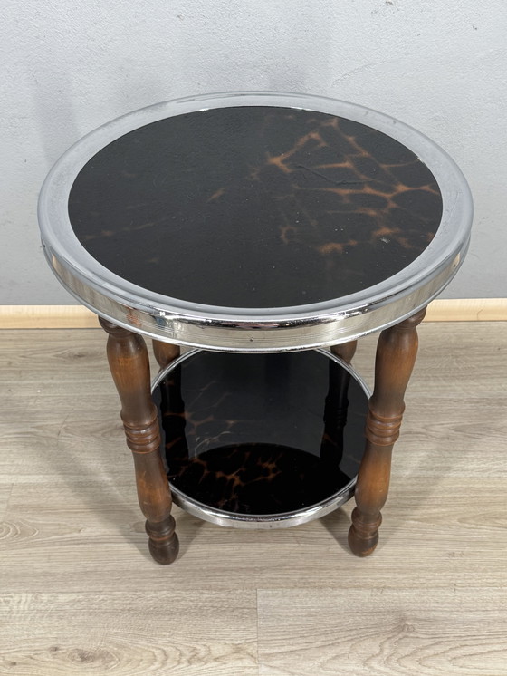 Image 1 of Tavolino Art Déco con dettagli in tartaruga