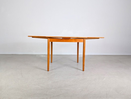 Image 1 of Danish vintage teak dining table, 1960s, extendable, mid-century design