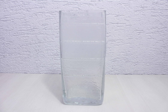 Image 1 of Large Glass Vase Lindshammar Glasbruk 1970