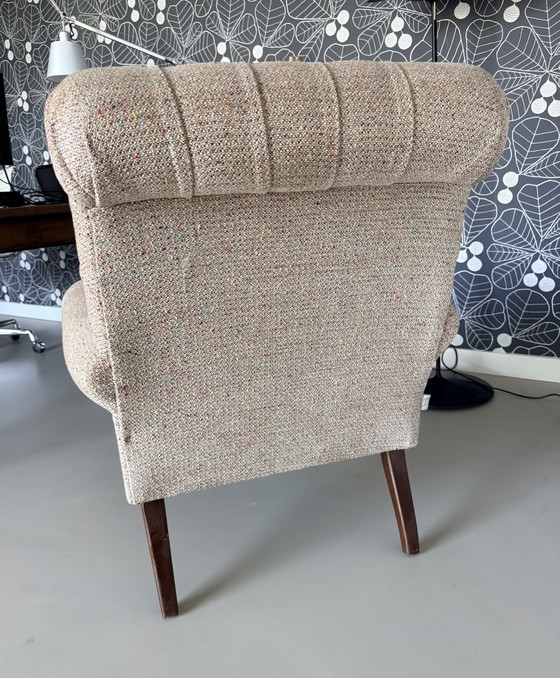 Image 1 of Kwalitatief zeer goede klassieke fauteuil met mooie stof van Designers Guild. 