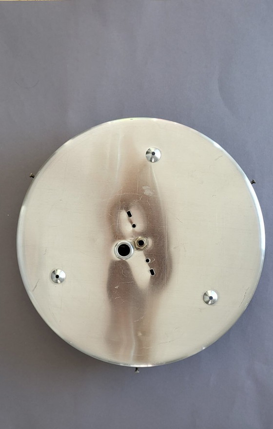 Image 1 of Doria Leuchten Ice Glass Ceiling Lamp  Mid-Century Vintage Retro Lamp