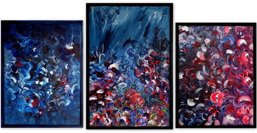CB. Get the blue's, triptych.
