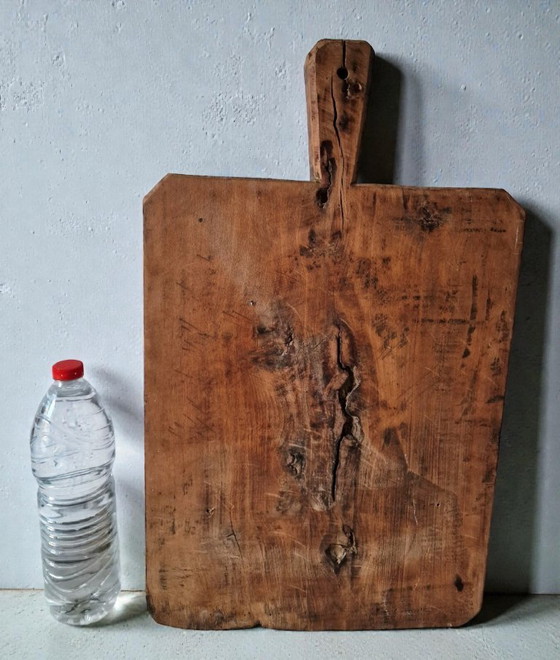Image 1 of Très Grosse Planche A Decouper Ancienne En Bois D'Olivier
