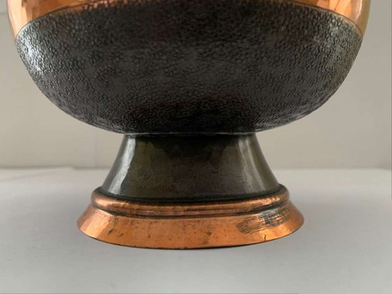 Image 1 of Hans Przyrembel Scatola con coperchio Bomboniera Marianne Brandt Alfred Lipovec Bauhaus Rame