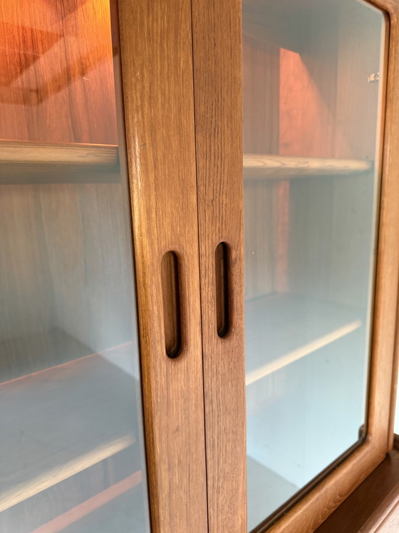 Image 1 of Vintage teak display cabinet, Dyrlund '80