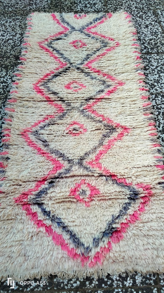 Image 1 of Handgeknoopt Berber kleed wol 189x80cm