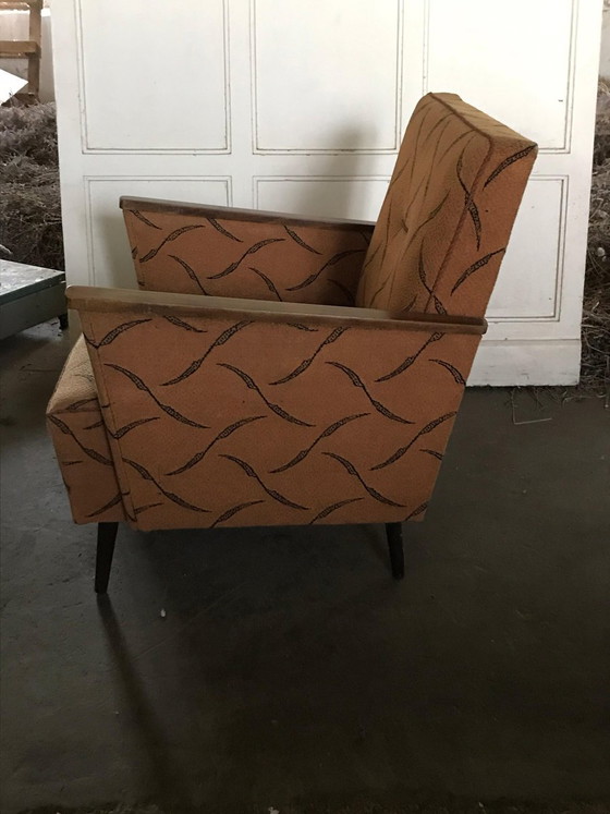Set of Mid-Century Walnut Armchairs, 1950s – Mid Century Modern (photo 2 of 6)